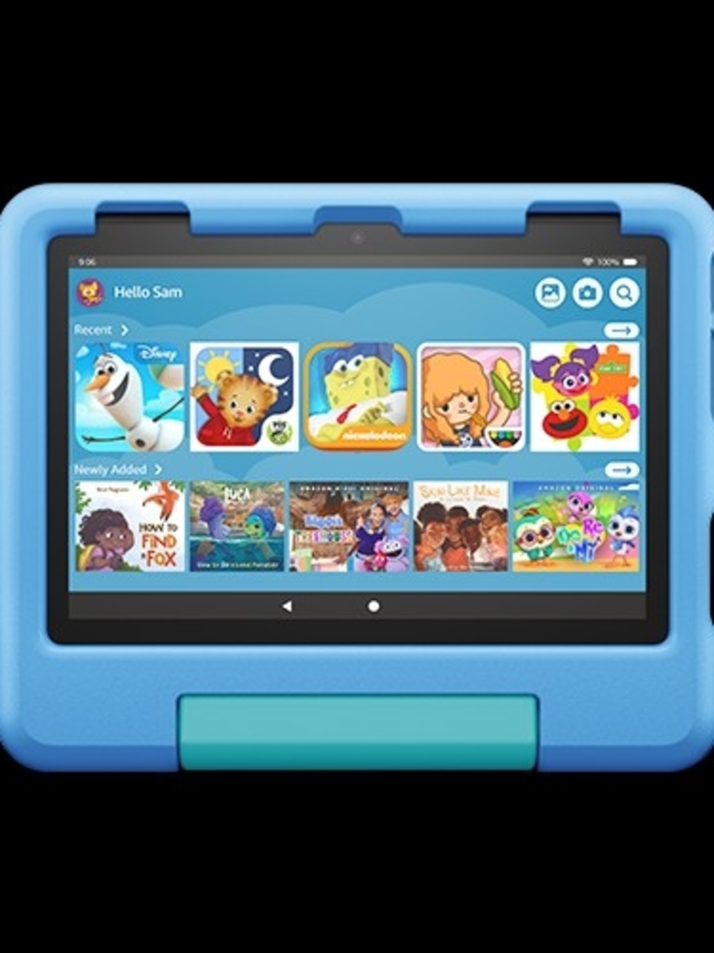 Amazon Kids Fire Tablet 8 Blue Protective Case Like New
